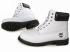 Mens Timberland 6-inch Boots White Black