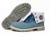 Mens Timberland Roll-top Boots Blue White