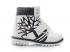 Mens White Black Timberland Custom Boots