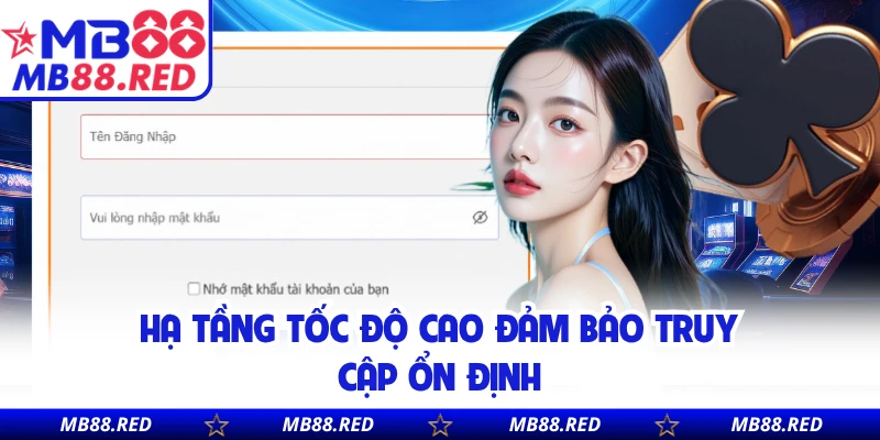 Hạ tầng tốc độ cao đảm bảo truy cập ổn định